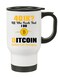 Crypto Currency Bitcoin Travel Mug for Bitcoin lovers and Traders Design 1
