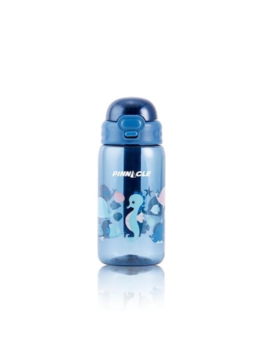 Pinnacle Promist Water Bottle for Kids With Straw &amp; carrying strap - 600ML BPA Free Kids Water Bottles, Easy-Clean, Kids Water Bottle For School, Toddler water bottle - Blue