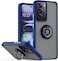 Case for Vivo Y19S Case Cover Metal Ring Holder Grip Kickstand Car Magnetic Mount Shockproof Matte Hard Back Bumper Case for Vivo Y19S (Blue)