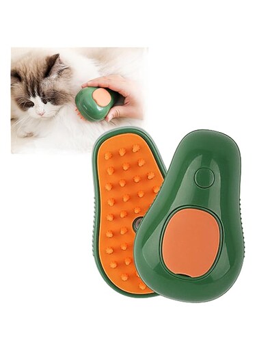 BIGTHREE&reg; Cat Steam Brush, 3 In 1 Cat Steamy Brush, Silicone Massage Grooming Brush, Pet Hair Cleaning Brush Comb for Cats Dogs for Massage, Steam Pet Brush for Removing Tangled and Loose Hair