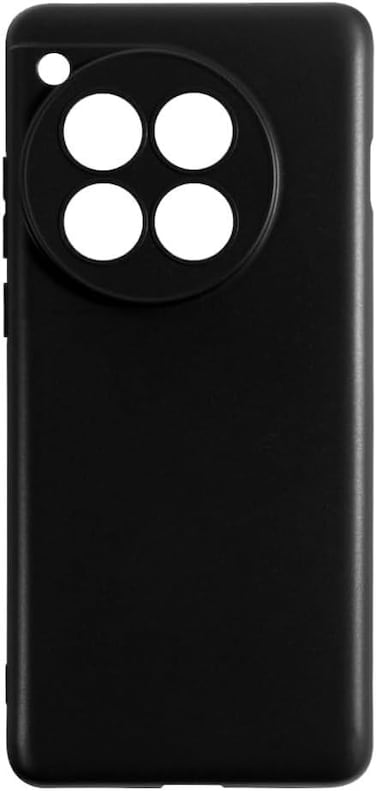 OnePlus 12 Case, Thin TPU Cover with Camera Protection Anti-Scratch Slim Fit Flexible Phone Case for OnePlus 12 5G  black