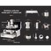 Portable 11-Piece Outdoor Moka Pot Coffee Set with Travel Suitcase &amp; Manual Grinder

