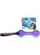 GiGwi Dog Toy Dumbell &lsquo;Push To Mute&rsquo; Transparent &ndash; Purple/Blue