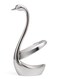 Silver Swan Base Holder - Coffee Bar and Wedding Table Decorative (Size Small)