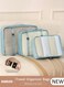 3 Piece Travel Organizer Bags for Luggage, Waterproof and Durable Travel Bags, Packing Cubes for Travel, Compression Cubes for Suitcases, Travel Bags for Clothes, Toiletries, Clothing, Underwear