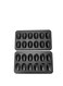 2 Pack Nonstick Madeleine Pan, 12-cup Heavy Duty Shell Shape Baking Cake Mold Pan. (Black)