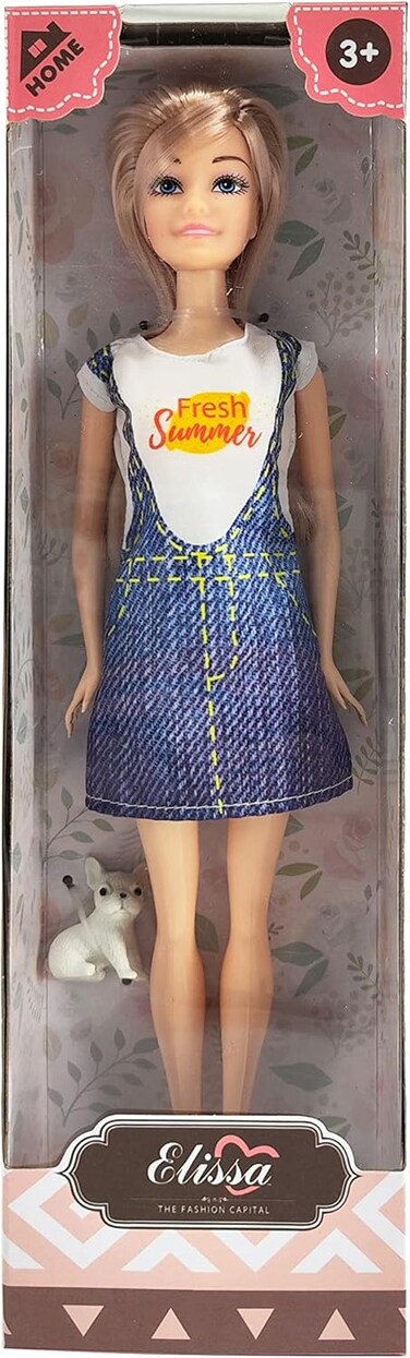 The Fashion Capital Home Collection 11.5-Inch Style Iv Doll, Movable Limbs, Stylish Outfit Doll, Collect All 6 Designs For Imaginative Play, Fun Roleplay Toy For Girls Ages 3+