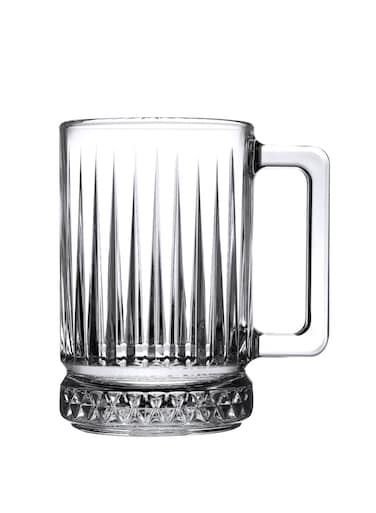 2 Pieces Elysia Glass Mug Set 310 Ml Clear