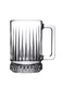 2 Pieces Elysia Glass Mug Set 310 Ml Clear