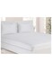 COLLECTION Stripe WHITE Fitted Sheet 160x200 cm with 2 Pillow Cases