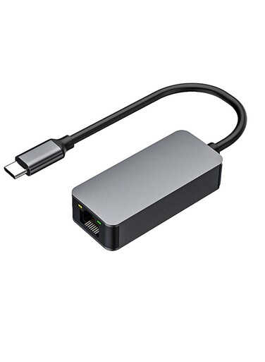 High-Speed USB C to 2.5G Ethernet Adapter   Type C to RJ45 Wired Network Converter   Compatible with MacBook, Surface Pro, iPad Pro 2024, Switch, PS5, XPS15/13, Huawei P60,