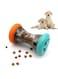 Aputue Dog Puzzle Toys, Treat Dispensing Puzzle Toys for Small Dogs, Perfect Alternative to Slow Feeder Dog Bowls to Improves Pets Digestion, Interactive Chase Toys, Barbell-Shaped Dog Toys