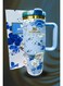 40oz Tumbler Stainless Steel Travel Mug with Reusable Straw, BPA Free, Dishwasher Safe, Leakproof Lid, Hot &amp; Cold Insulated, Slim Car Fit, Durable Handle