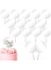 Blank Acrylic Cake Toppers,15PCS Round Acrylic Mirror Cake Topper 4 Inch Clear Circle DIY Cupcake Toppers Blanks Cake Picks for Birthday Anniversary Wedding Baby Shower Party Supplies (transparent)