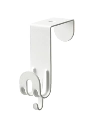 KNP Hook for door, white (3 PC) - Limited space? Then maybe this hook can help. Just hang it over the top edge of a door to create a practical storage solution