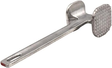 Premium Stainless Steel Meat Tenderizer Hammer with Double-Sided Head &ndash; Heavy-Duty Kitchen Tool for Tenderizing Steak, Chicken, Beef &amp; Fish &ndash; Ergonomic Handle for Easy Cooking &amp; BBQ