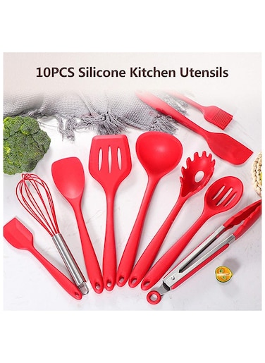 Silicone Kitchen Untensils 10 Pcs