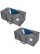 VENO 2 Pack Heavy Duty Extra Large Storage Bag, Moving Bag, Clothes Organizer, for Blanket, Comforter, Bedroom Closet, Dorm Room Essentials, Moving Supplies, Storage Tote (BLK Windowpane, 2 Pack)