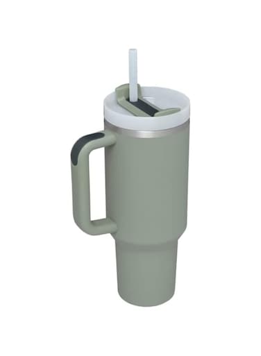 Soview Tumbler With Handle 40 oz and Straw Lid,304 Stainless Steel Water Bottle, Travel Mug Insulated Tumblers Iced for Tea Coffee Gift, large capacity car cup with straw