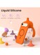 Mobcos iPhone 17 Air Orange Elite Ring Premium Silicone MagSafe Case for iPhone   Silky Soft Touch   Military-Grade Shockproof Protection   Strong Magnetic Compatibility   Luxury Slim Cover