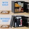 Rubik Safe Box, Digital Lock with Key, Large Capacity, Suiteable for Home Office, Protects Cash Money Documents (RB-35EGX, 35x38x30cm) Black