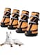 MORVIGIVE Dog Boots for Medium Large Dogs, Waterproof Winter Dog Shoes with Nonslip Rubber Soles &amp; Reflective Straps, Outdoor Sports Pet Booties High-Ankle Paw Protectors for Walking, Hiking, Running