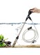 hygger Small Gravel Vacuum for Aquarium, Manual 80GPH Aquarium Gravel Cleaner Low Water Level Water Changer Fish Tank Cleaner with Pinch or Grip Run in Seconds Suction Ball Adjustable Length (S)