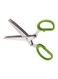 Vegetable Cutting Scissors Silver/Green