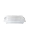 Underbed Storage Box 35L Transparent Plastic Organizer with Partitions and Lid Multipurpose Container