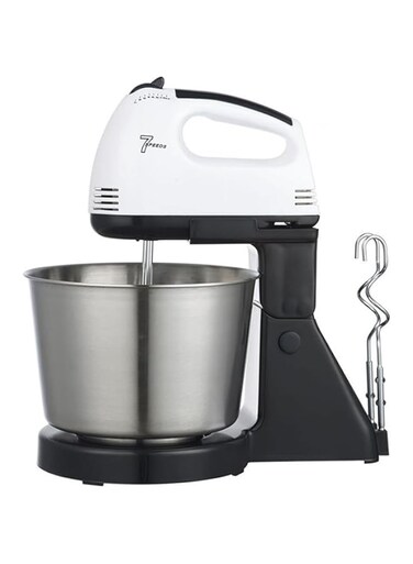 Alessia Cara Home Electric Whisk, Stand Mixer with Bucket Butter Maker, Tabletop Handheld Convertible Whisk with 2 Beaters, 2 Dough Hooks, Kitchen Baking Tools