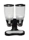 Double Cereal Dispenser Black