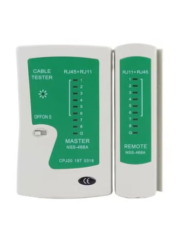 RJ 45 RJ 11 Cat 5 Cat 6 LAN Cable Tester