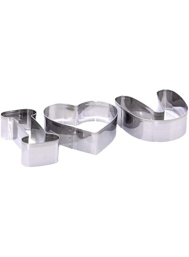 In-House I Love U Cookie Cutter Set - 3 Pieces
