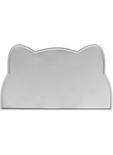 Oasisgalore Silicone Dog Cat Bowl Mat Non-Stick Food Pad Water Cushion Waterproof Durable Safe Silicone Pet Mat Dog &amp; Cat Non Slip Bowl Mat, Grey