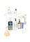 AITEE Clear Acrylic Bathroom Organizer Shower Caddy, 2 Packs No Drilling Adhesive Shampoo Holder Organizer Shelf Wall Mounted With Hooks, Shower Organizer, Rust Proof and Hold 500ml Capacity Shampoo