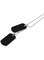 Army Style Double Dog Tag 2 pcs Pendant Necklace