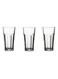 3 Pieces Casablanca Long Drink Glass Set 365 Ml, 148 Mm Height, 80 Mm Diameter, Fully Tempered Clear