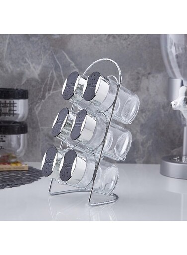Box 7-Piece Karl Spice Jar and Rack Set