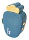 Twisoo Cute Rabbit Lunch Box for Kids - 900ml BPA-Free Food Grade PP, 3 Compartment Leakproof Lunchbox with Spoon &amp; Fork, Clip Lock Spillproof Design, Ideal for School (Gray)