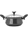 Raj Non-Stick Aluminum Cooking Pot Black Anodized Nonstick Cookware with Steel Lid - BBAH01 - 16cm, Biryani Pot , Cooking Pot , Casserole , Curry Pot , Rice Pot