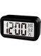 Lomeshow Small Digital Alarm Clock for Bederoom, 4.3&quot; LED Display with Temperature Larger Lound Light Control, Portable Snooze Calendar Brightness with Battery Powered Alarm Clocks,12/24H, Snooze