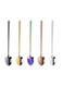 Exquisite 5pcs Stainless Steel Dessert Spoon Delicate Coffee Spoon Long Handle Ice Cream Spoon for Home Coffee Shop Bar