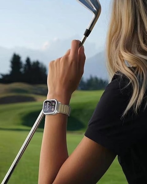 StopTime Alpine Loop New Upgrade Watch Band for Apple Watch 42mm/44mm/45mm/49mm, Premium Material, Comfortable Fit, Adjustable, Stylish Design
