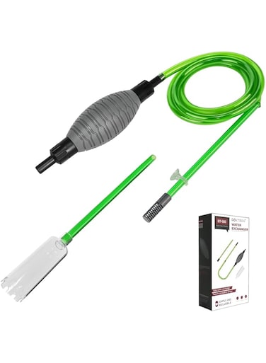 boxtech Fish Tank Water Changer Vacuum Siphon Kit, 3 in 1 Aquarium Siphon Gravel Cleaner Pump Sand Cleaner Kit for Drain and Replace Water