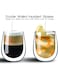 Art Double Walled Glass Coffee Cup 2-Piece Set, 250 Ml Capacity, Coffe Cups