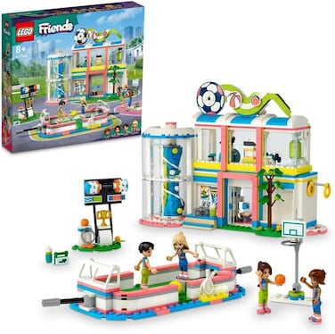 Lego 41744 Friends Sports Centre Building Toy with Football, Basketball and Tennis Games To Play Plus Climbing Wall and 4 Mini-Dolls, Heartlake City Gift For Kids Age 8 Plus