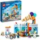 Lego 60363 City Ice-Cream Shop Toy For 6+ Year Olds with Cart Bike and 3 Minifigures, Birthday Gift For Boys, Girls, Kids, 2023 Set