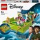 Lego 43220 Disney Peter Pan &amp; Wendy's Storybook Adventure Portable Playset with Micro Dolls and Pirate Ship, Travel Toys For 5 Plus Year Old Kids Girls &amp; Boys