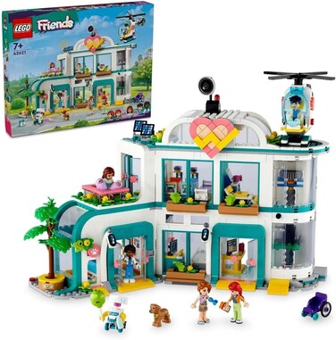 Lego Friends Heartlake City Hospital Set with Helicopter Toy For 7 Plus Year Old Girls, Boys &amp; Kids, Mini-Doll Characters Including Autumn, Doctor Role-Play Building Toys, Gift Idea 42621