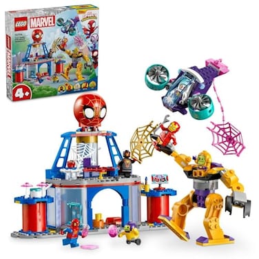 Lego Marvel - Team Spidey Web Spinner Headquarters, Super Hero Building Toy, Gift For 4 Plus Year Old Boys, Girls and Fans Of The Disney+ Spidey and His Amazing Friends Show 10794